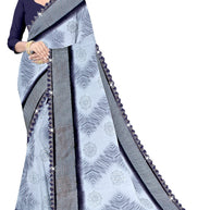 Elegant Printed Saree with Designer Blouse Piece for Festive Wear  | CAS-ZHIL MIL