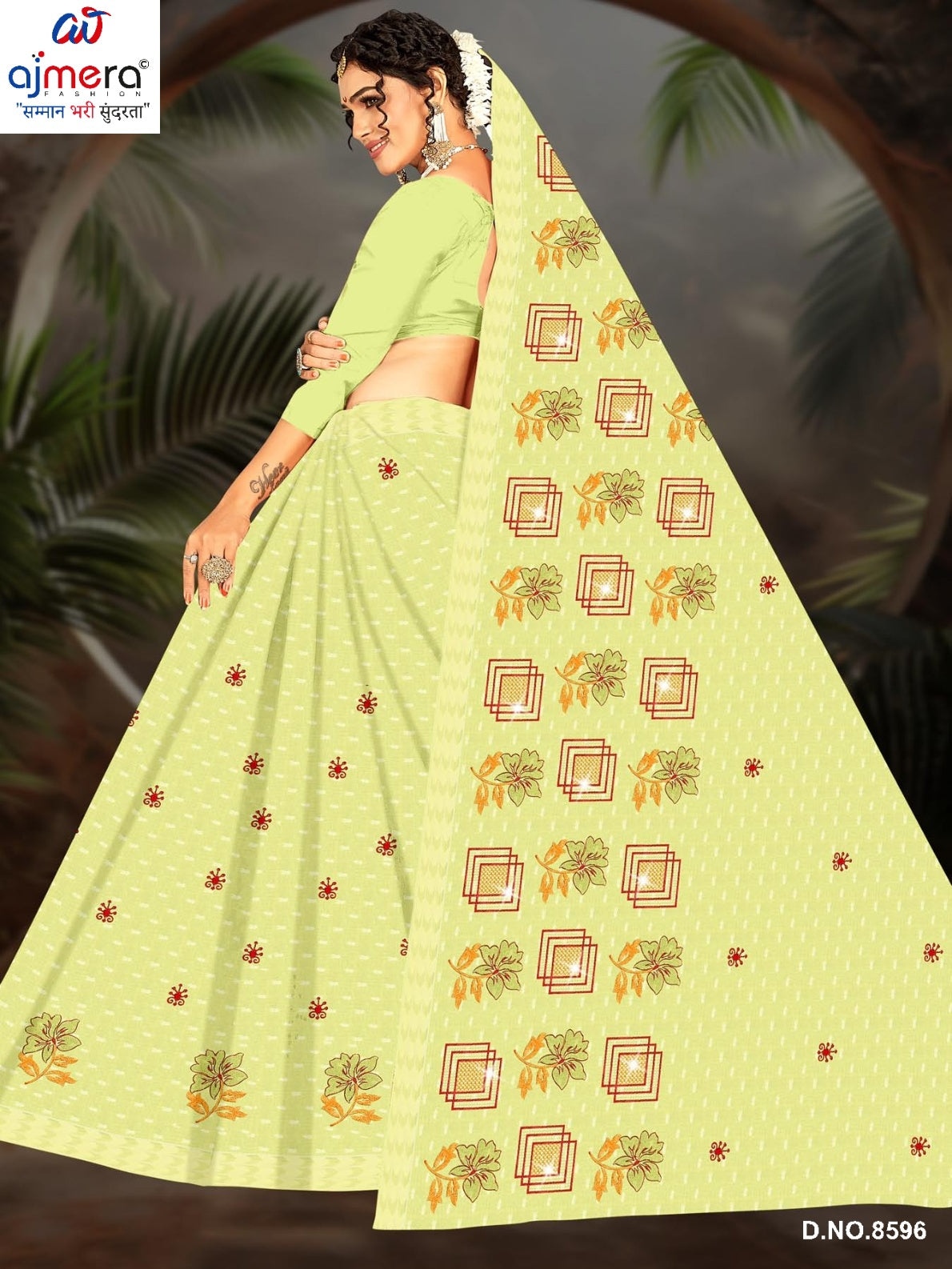 Wholesale Cotton Saree with Without Blouse for Premium Ethnic and Traditional Wear | PJA-SATSANG