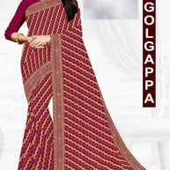Latest Dyed Matching Saree without Blouse for Premium Ethnic and Traditional Wear | JP-GOLGAPPA