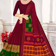 Fancy Cotton Saree with Without Blouse for Premium Ethnic and Traditional Wear | DS-5G
