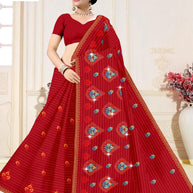 Daily Wear Cotton Saree with Without Blouse for Premium Ethnic and Traditional Wear | PJA-EK NAZAR
