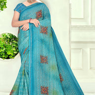 Designer Printed Saree with Blouse Piece for Special Occasions  | SNR-DEVIKA