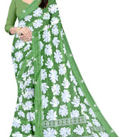 Exclusive Printed Saree with Blouse Piece for Elegant Ethnic Look  | CAS-FRESH FLOWER