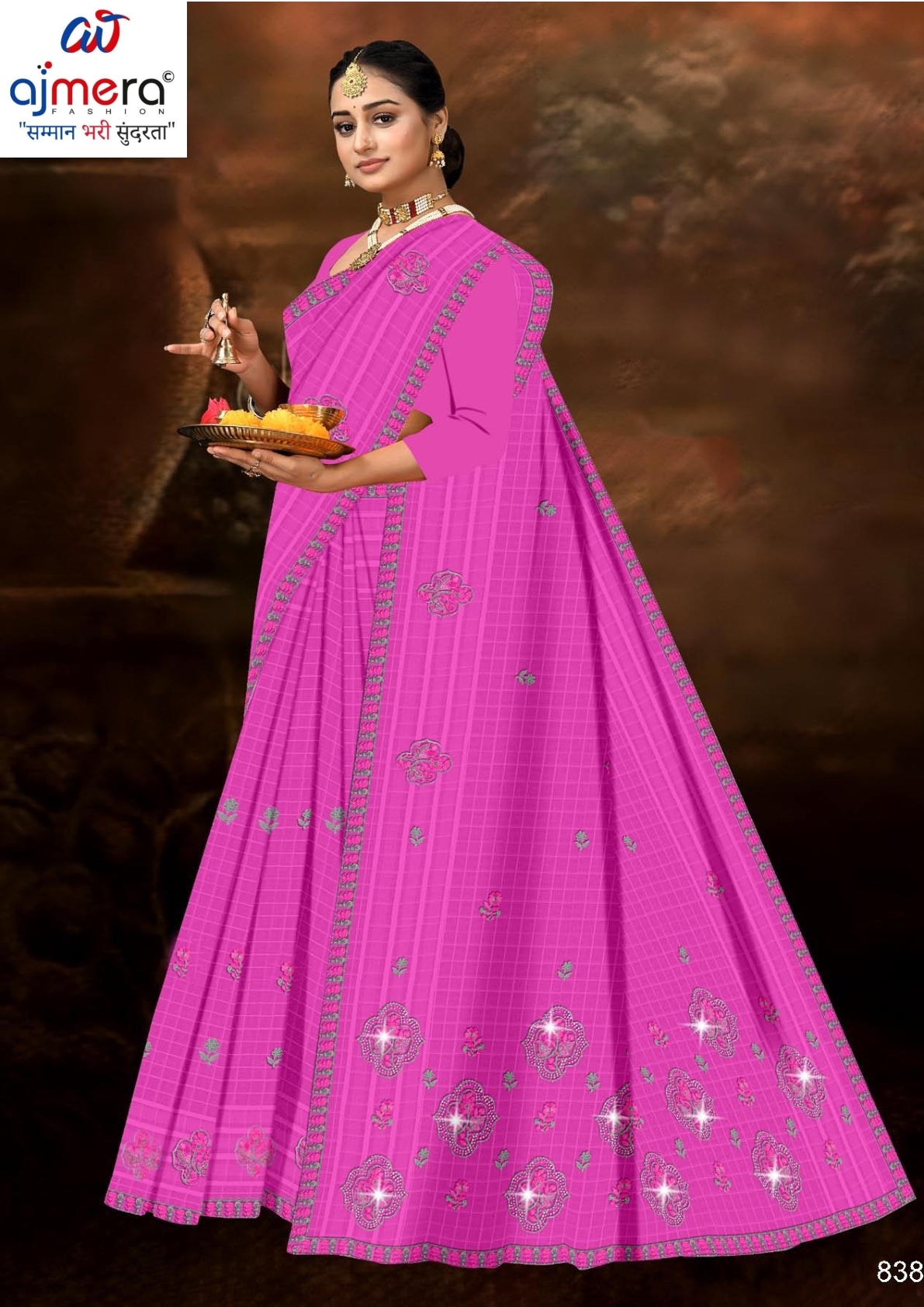 Fancy Cotton Saree with Without Blouse for Premium Ethnic and Traditional Wear | PJA-TOM AND JERRY