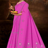 Fancy Cotton Saree with Without Blouse for Premium Ethnic and Traditional Wear | PJA-TOM AND JERRY