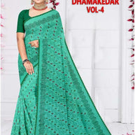 Chic Printed Saree with Blouse Piece for Sophisticated Ethnic Style | GPT-DHAMAKEDAR-4