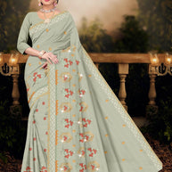 Fancy Cotton Saree with Without Blouse for Premium Ethnic and Traditional Wear | PJA-CHAM CHAM