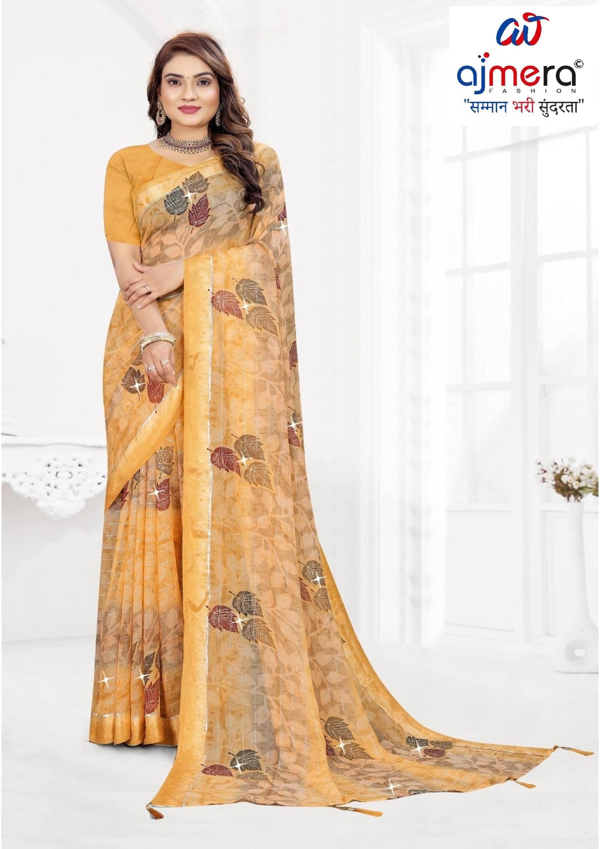 Classic Printed Saree with Blouse Piece for Timeless Traditional Style  | TTS-DHANUSHA