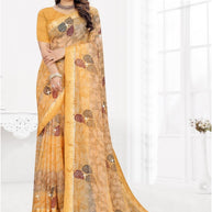 Classic Printed Saree with Blouse Piece for Timeless Traditional Style  | TTS-DHANUSHA