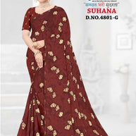 Contemporary Printed Saree with Blouse Piece for Premium Wear | GLC-SUHANA