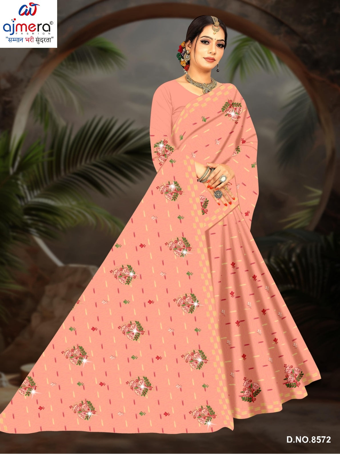 Designer Cotton Saree with Without Blouse for Premium Ethnic and Traditional Wear | PJA-GAJAL