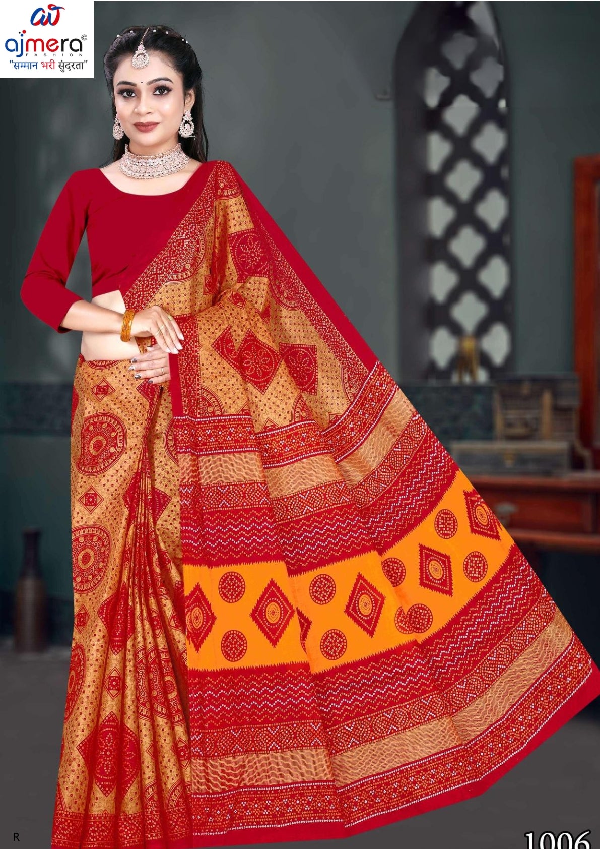 Handloom Cotton Saree with Without Blouse for Premium Ethnic and Traditional Wear | DS-CHIKU BANDHANI