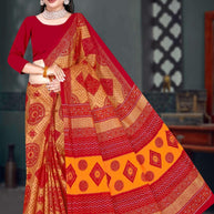 Handloom Cotton Saree with Without Blouse for Premium Ethnic and Traditional Wear | DS-CHIKU BANDHANI