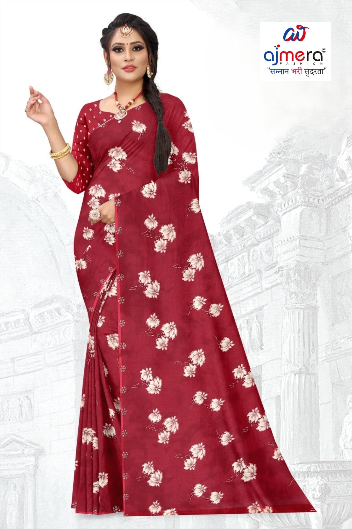 Trendy Printed Saree with Blouse Piece for Women’s Ethnic Wardrobe | GLC-PARVANA