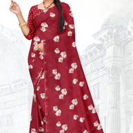 Trendy Printed Saree with Blouse Piece for Women’s Ethnic Wardrobe | GLC-PARVANA