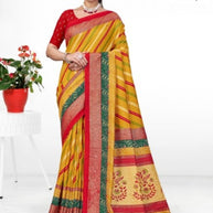Stylish Printed Saree with Blouse Piece for Traditional Celebrations  | VER-BANJARAN-44228