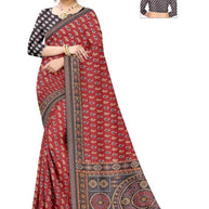 Daily Wear Cotton Saree with Blouse Piece for Premium Ethnic and Traditional Wear | ANT-MUSKAN PURE SILK