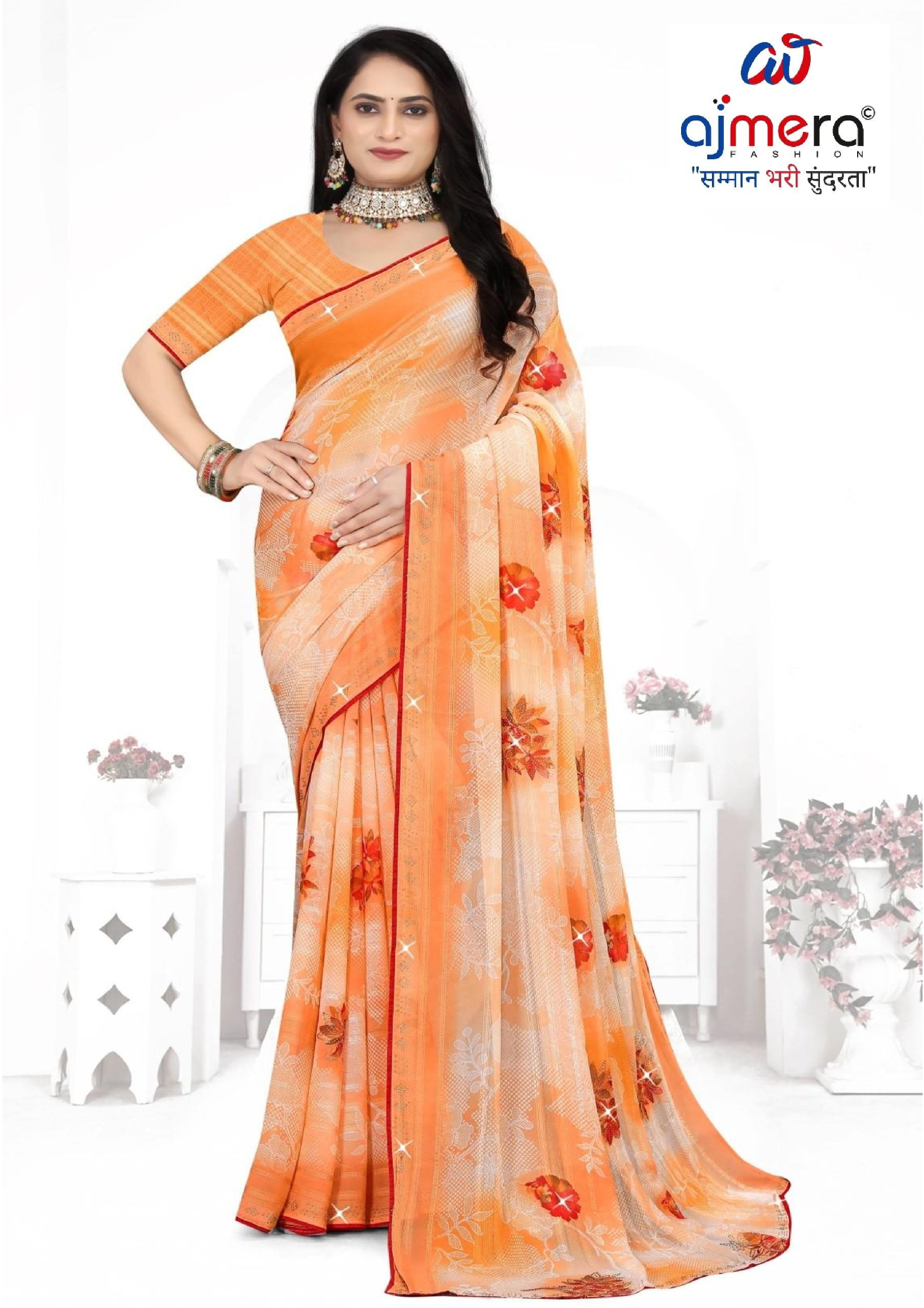Graceful Printed Saree with Blouse Piece for Modern Ethnic Fashion | TTS-SAJAWAT VOL-2