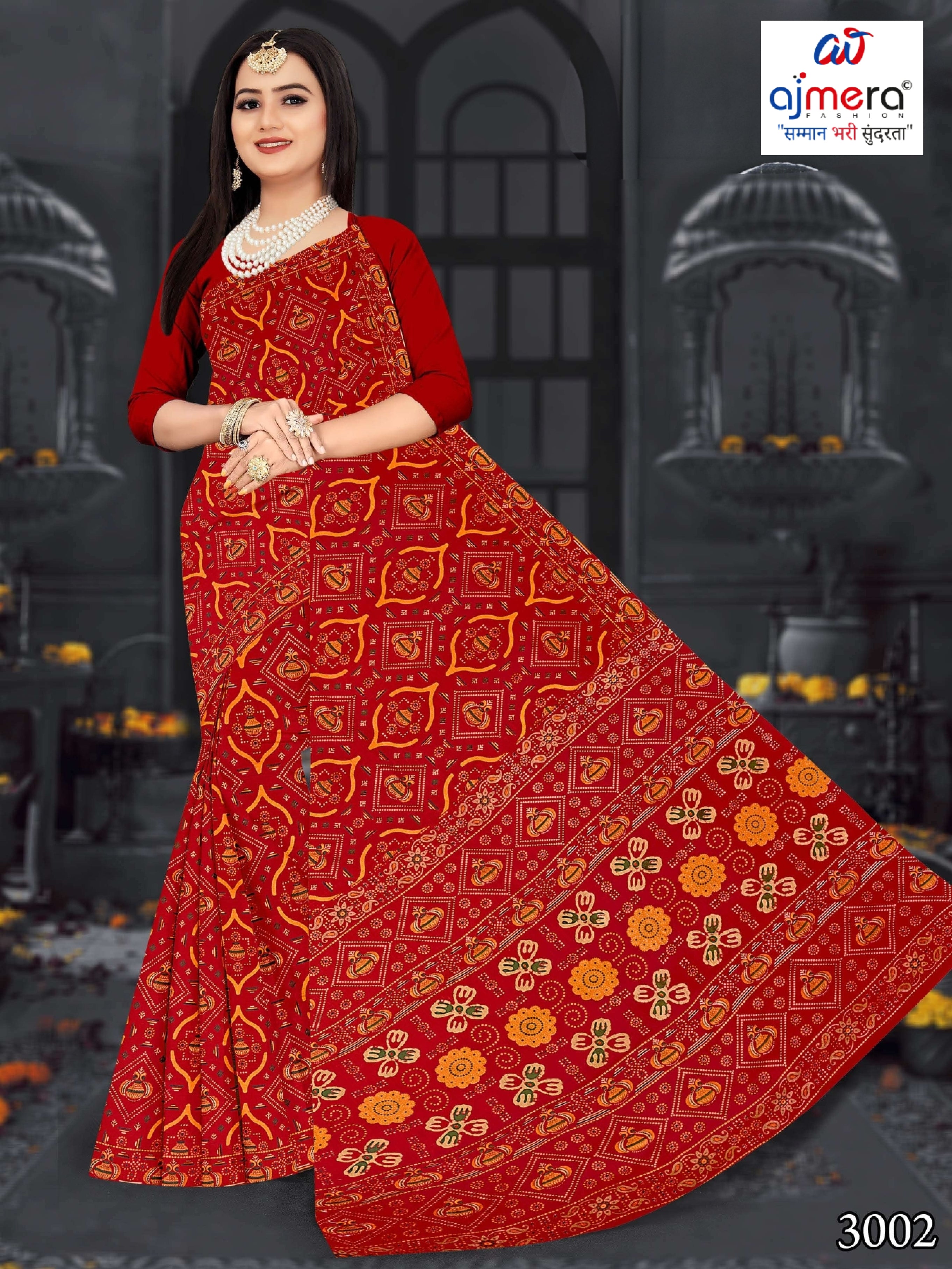 Daily Wear Cotton Saree with Without Blouse for Premium Ethnic and Traditional Wear | DS-KAILASHPATI