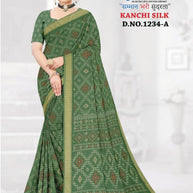 Trendy Printed Saree with Blouse Piece for Women’s Ethnic Wardrobe | GLC-KANCHI SILK