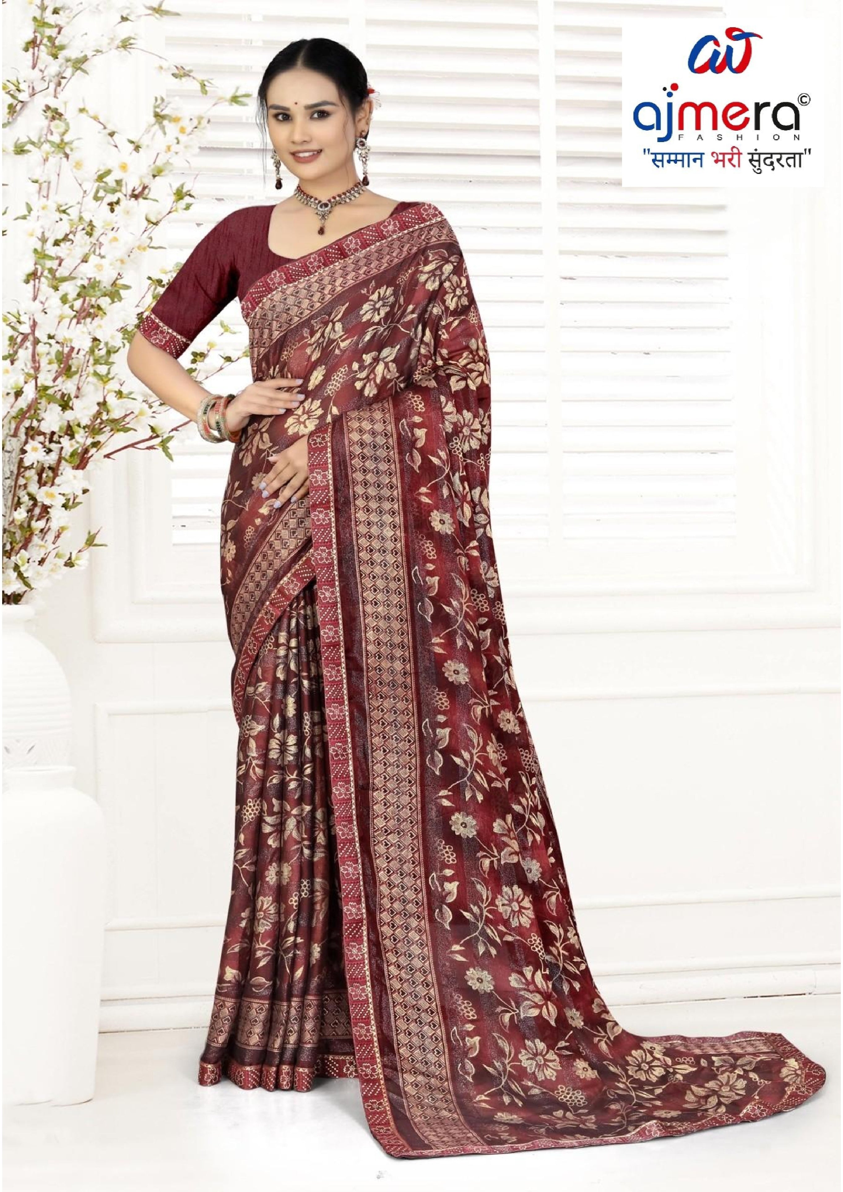 Premium Printed Saree with Matching Blouse Piece for Ethnic Elegance | TTS-GULSHAN VOL-8