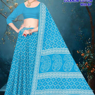Soft Cotton Saree with Blouse Piece for Premium Ethnic and Traditional Wear | TLS-LUCKNOW COTTON WITH BP