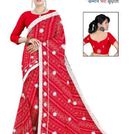 Trendy Printed Saree with Blouse Piece for Women’s Ethnic Wardrobe  | TD-ANARKALI