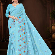 Suti Cotton Saree with Without Blouse for Premium Ethnic and Traditional Wear | PJA-MERI KIRAN