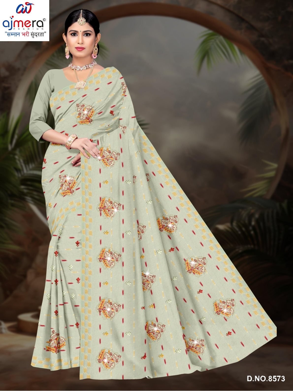 Designer Cotton Saree with Without Blouse for Premium Ethnic and Traditional Wear | PJA-GAJAL