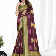 Premium Printed Saree with Matching Blouse Piece for Ethnic Elegance  | VER-BANJARAN-43342