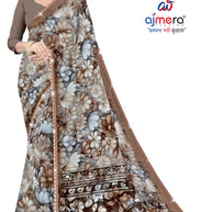 Weightless Print Loose Saree with Blouse for Premium Ethnic and Traditional Wear | CAS-DELHI SWEET
