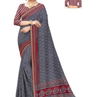 Daily Wear Cotton Saree with Blouse Piece for Premium Ethnic and Traditional Wear | ANT-MUSKAN PURE SILK