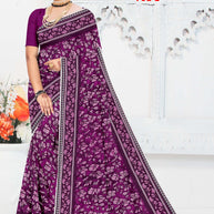 Contemporary Printed Saree with Blouse Piece for Premium Wear  | GPT-MEGHA-2