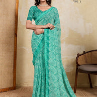 Stylish Printed Saree with Blouse Piece for Traditional Celebrations | RMF-BHUMI VOL-1