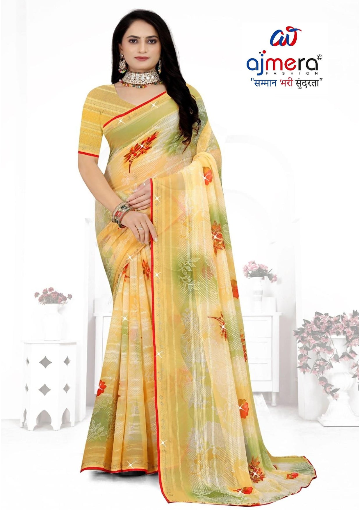 Graceful Printed Saree with Blouse Piece for Modern Ethnic Fashion | TTS-SAJAWAT VOL-2