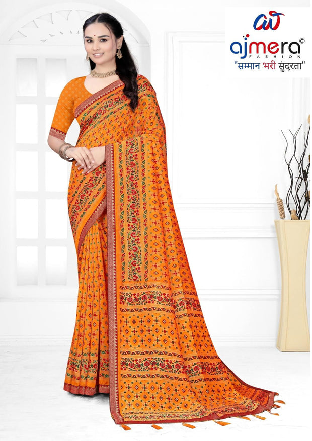 Vichitra Print Loose Saree with Blouse for Premium Ethnic and Traditional Wear | TTS-AKSARA VOL-39