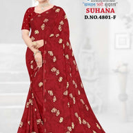 Contemporary Printed Saree with Blouse Piece for Premium Wear | GLC-SUHANA