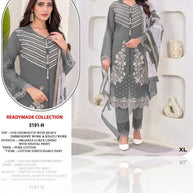 Designer Georgette Stitched Suit | FID-5191