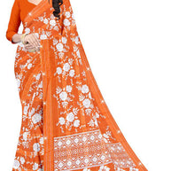 Exclusive Printed Saree with Blouse Piece for Elegant Ethnic Look  | CAS-FRESH FLOWER