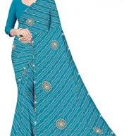 Fashionable Printed Saree with Blouse Piece for Festive Collection  | CAS-PANCHWATI