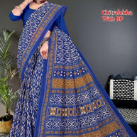 Premium Cotton Saree with Blouse Piece for Premium Ethnic and Traditional Wear | TLS-CHITRALEKHA WITH BP