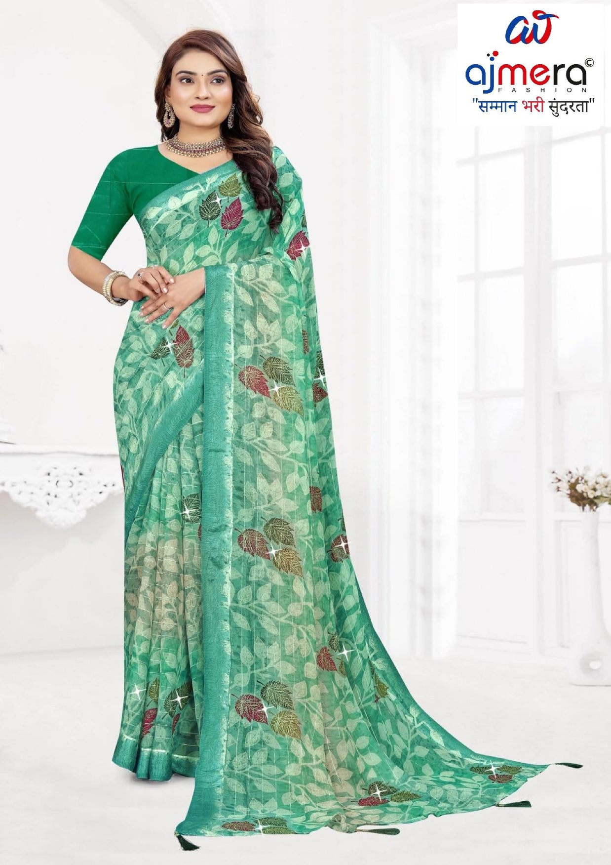 Classic Printed Saree with Blouse Piece for Timeless Traditional Style  | TTS-DHANUSHA