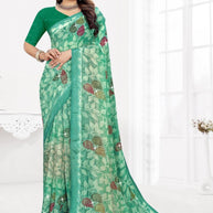 Classic Printed Saree with Blouse Piece for Timeless Traditional Style  | TTS-DHANUSHA