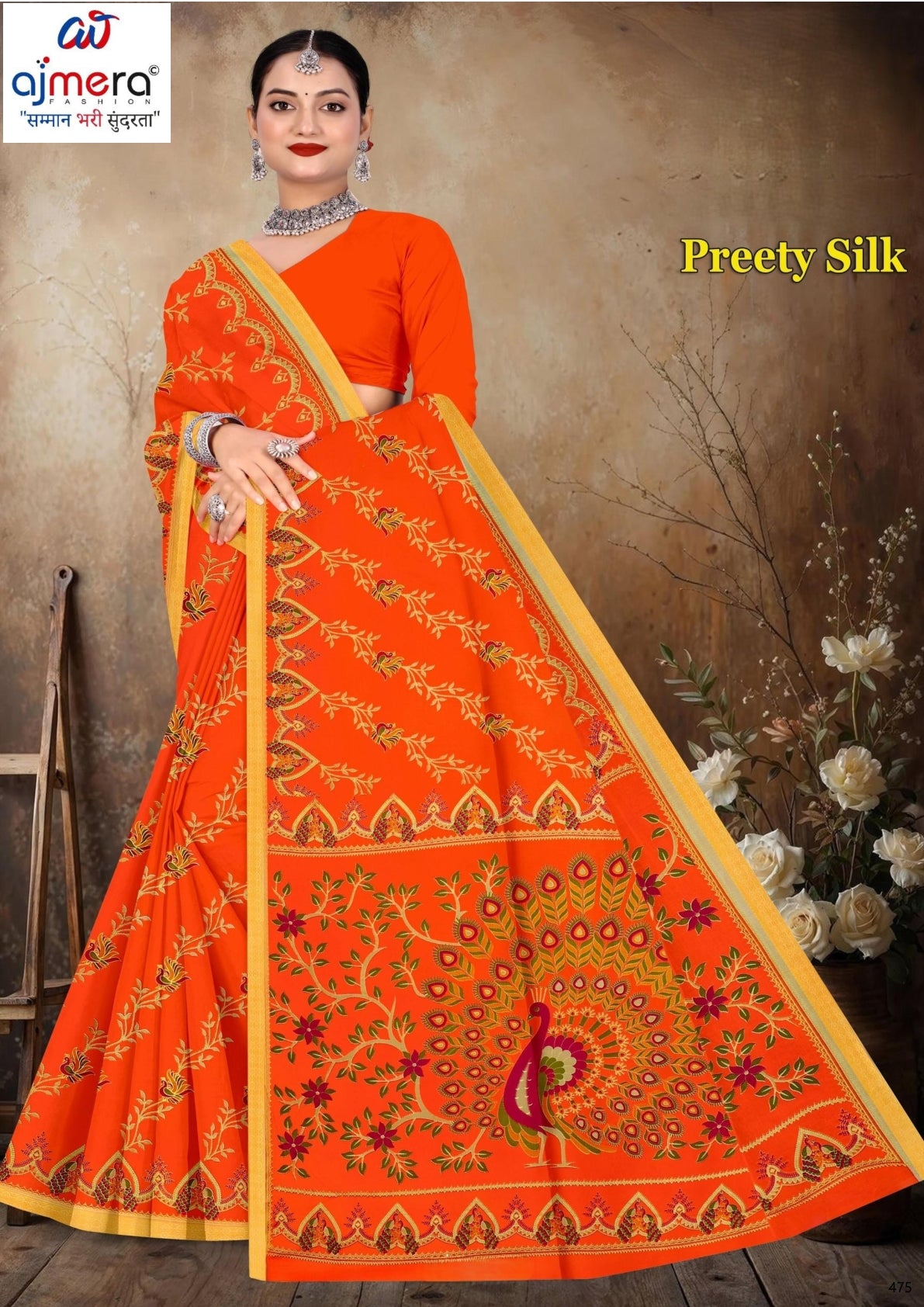 Pure Cotton Saree with Without Blouse for Premium Ethnic and Traditional Wear | TLS-PREETY SILK