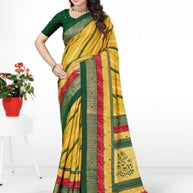 Stylish Printed Saree with Blouse Piece for Traditional Celebrations  | VER-BANJARAN-44228