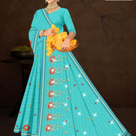 Designer Cotton Saree with Without Blouse for Premium Ethnic and Traditional Wear | PJA-CHANDRA KALA