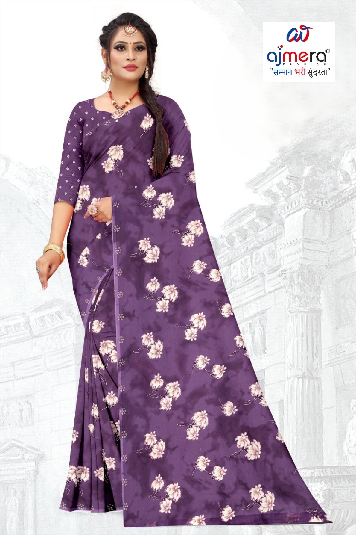Trendy Printed Saree with Blouse Piece for Women’s Ethnic Wardrobe | GLC-PARVANA