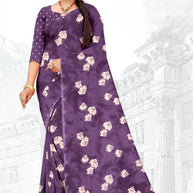 Trendy Printed Saree with Blouse Piece for Women’s Ethnic Wardrobe | GLC-PARVANA