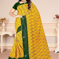 Graceful Printed Saree with Blouse Piece for Modern Ethnic Fashion  | CAS-BHAGYA SHREE