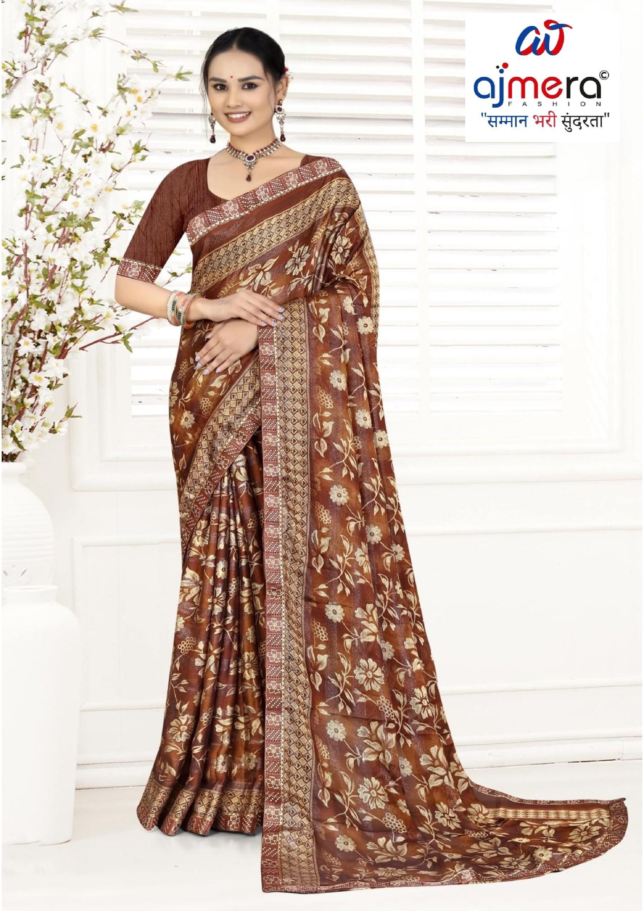 Premium Printed Saree with Matching Blouse Piece for Ethnic Elegance | TTS-GULSHAN VOL-8
